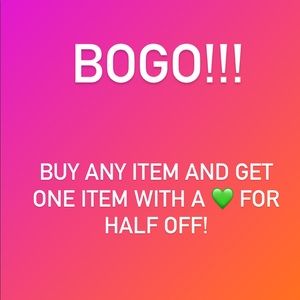CLOSET BOGO SALE